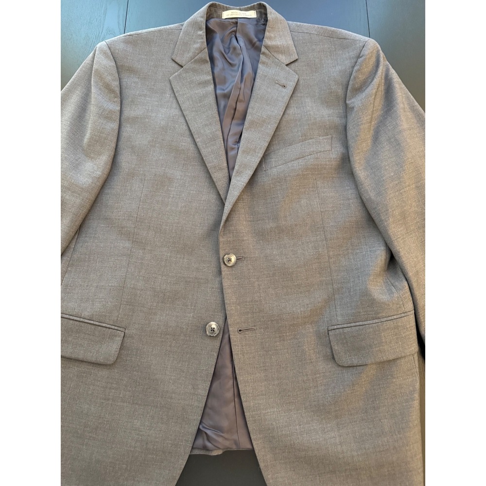 Joseph Abboud Blazer Mens 42S Gray Wool Two-Button Sport Coat Jacket - Picture 9 of 16